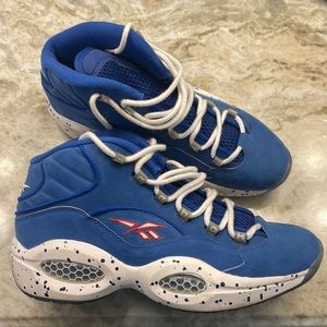 Allen Iverson Reebok Blue Sneakers Size 10